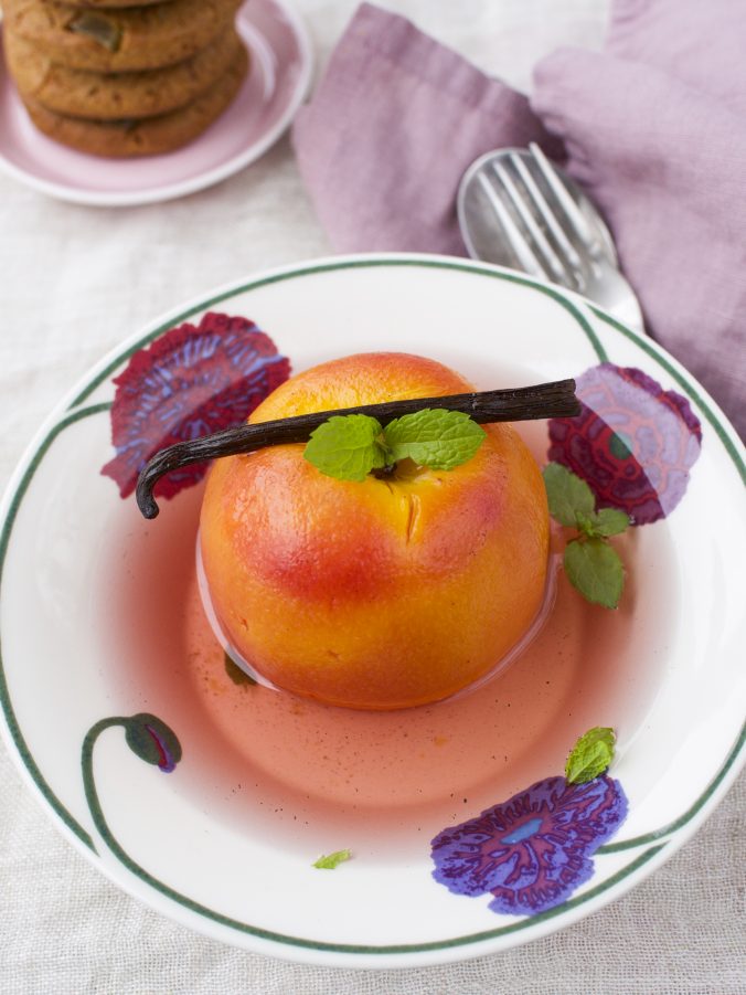 Kesän kevein jälkiruoka persikoista