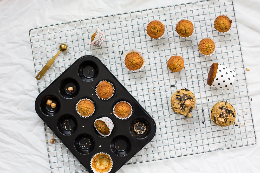 Liqourice and hazelnut muffins