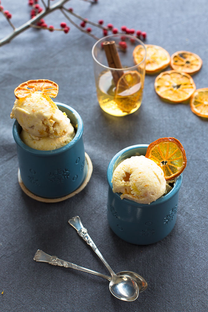 clementine ice cream pots